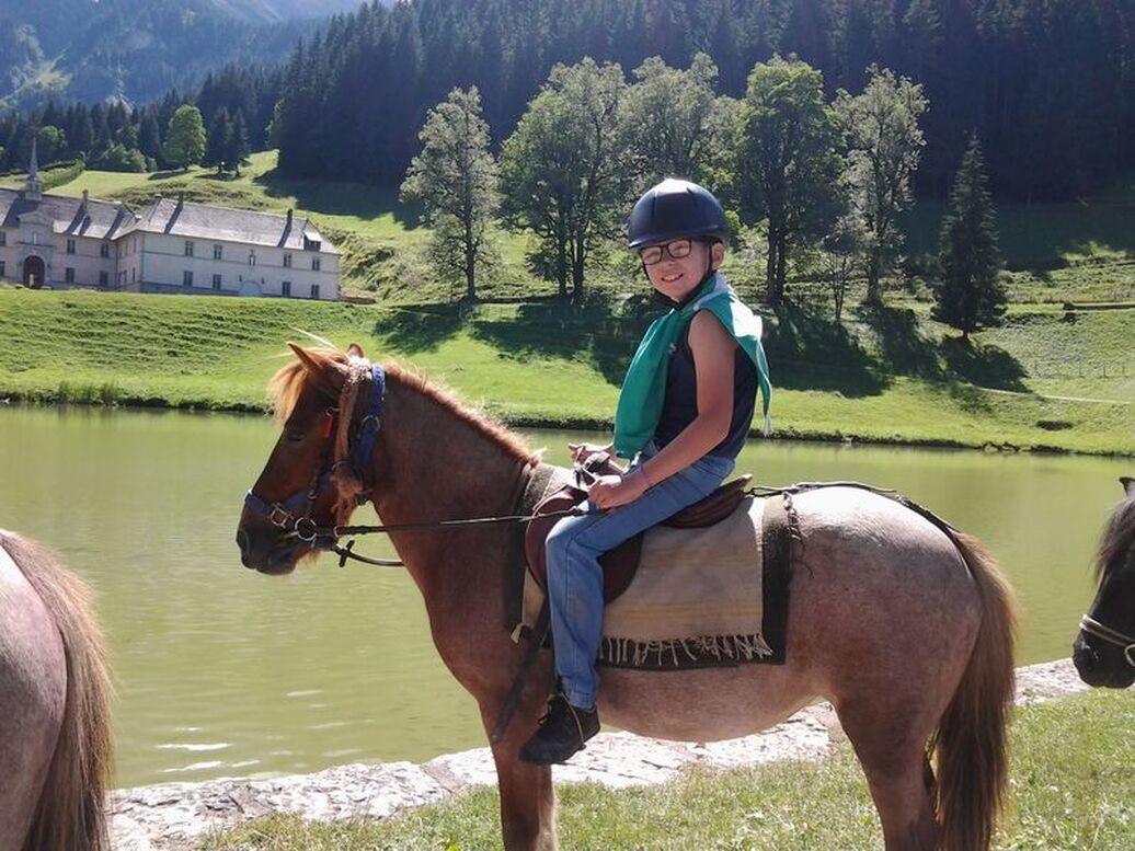 Exploring the mountains in summer